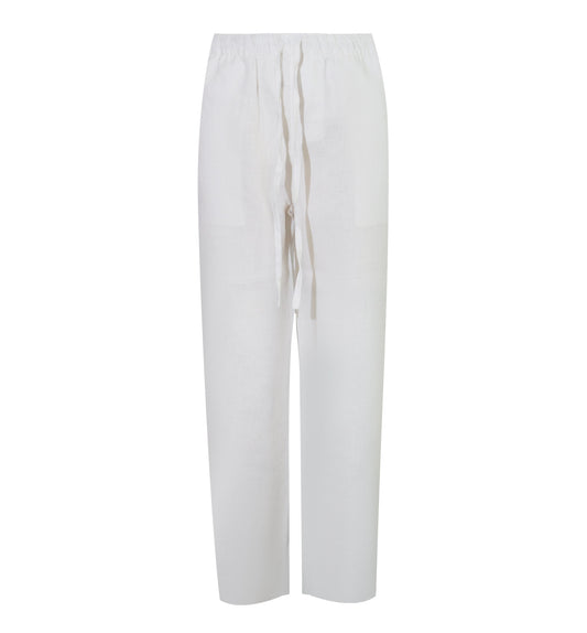 Pantalón 100% Lino - Blanco