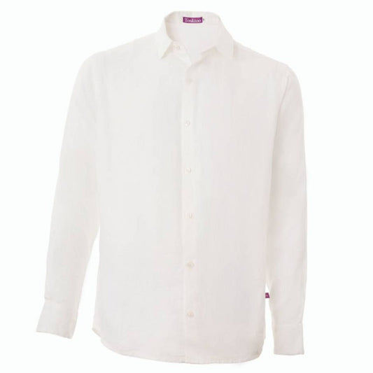 Camisa Manga Larga 100% Lino - Blanca