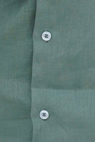 Camisa Manga Larga 100% Lino - Verde